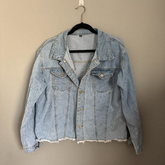 Amazon Jackets & Blazers - Women's Jean Jacket with distressed edge